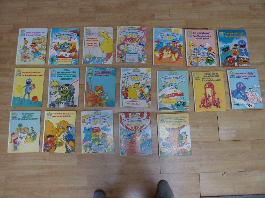 Grote collectie Sesamstraat Boeken - 19 stuks, Boeken, Jongen of Meisje, Diverse auteurs, Voorleesboek, Ophalen
