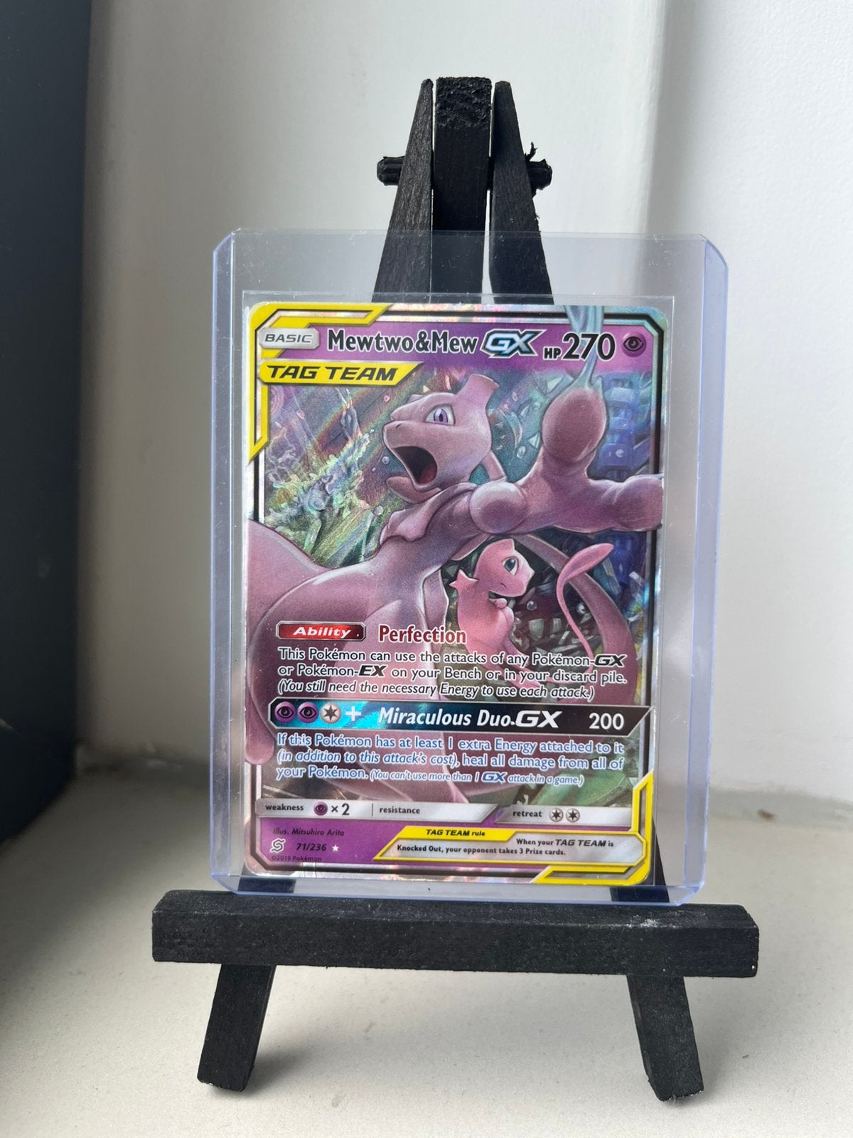 Mewtwo and Mew gx tagteam 71/236, Ophalen of Verzenden, Zo goed als nieuw