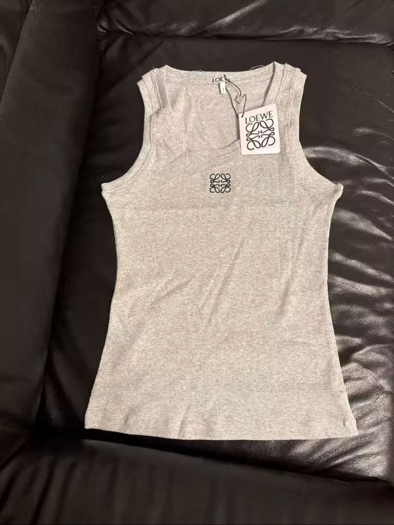 Loewe Anagram Tanktop - Grijs maat S/M/L, Maat 38/40 (M), Nieuw, Ophalen of Verzenden, Zonder mouw