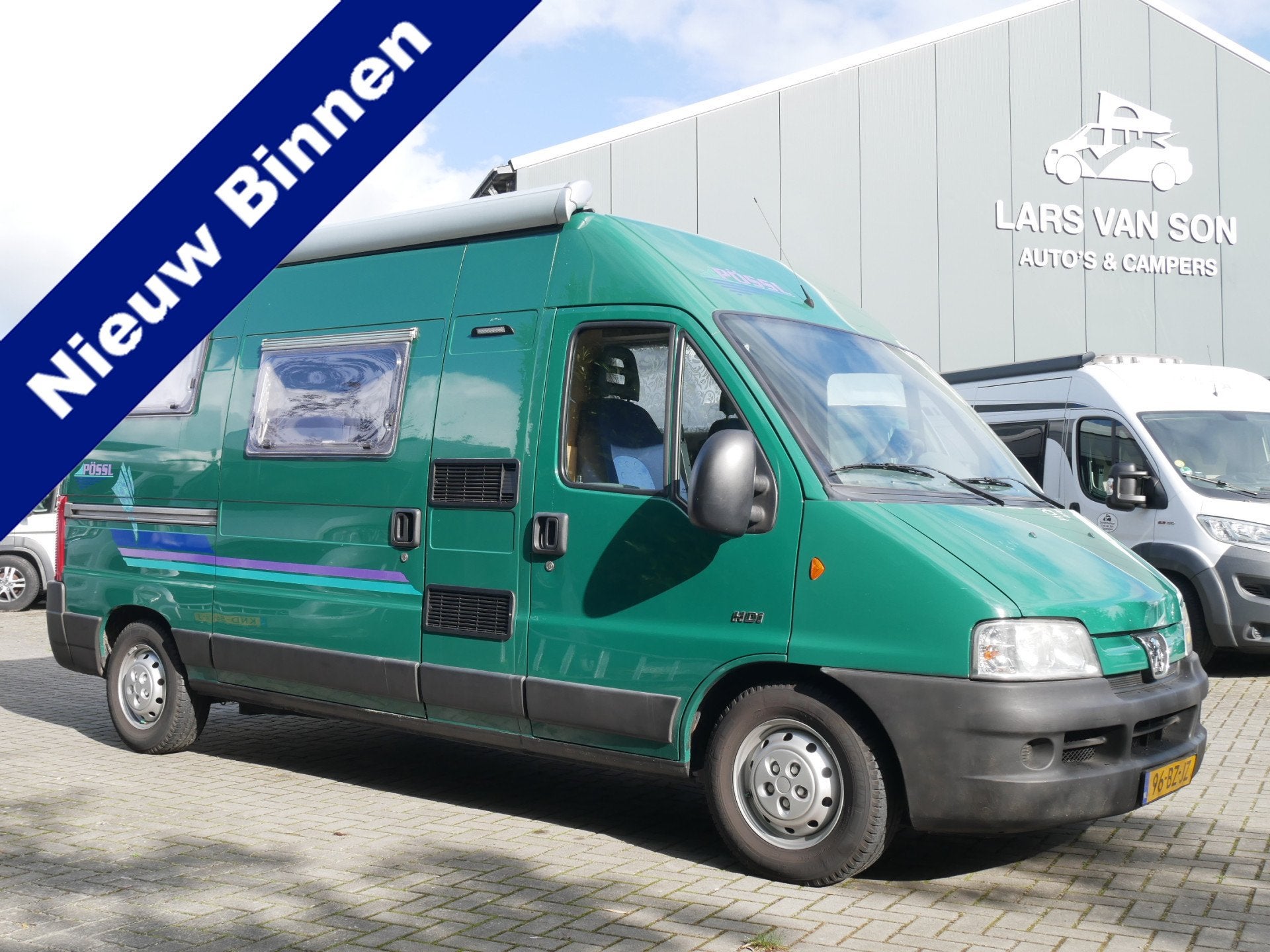 Pössl Win, 5.60 Meter Buscamper, Vast Dwarsbed!, Peugeot, Buscamper of Camperbus, Bedrijf, Info@larsvanson.nl, Achteruitrijcamera