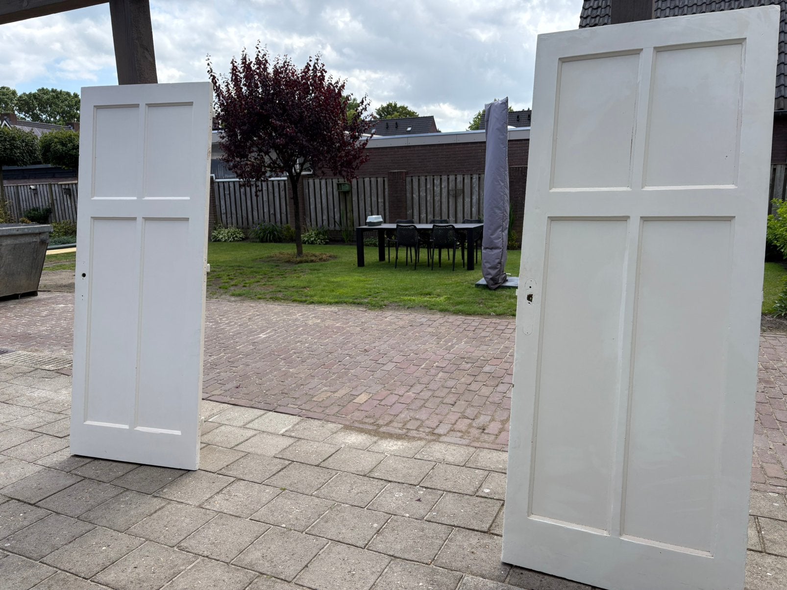 Oude houten deuren, Ophalen, Gebruikt