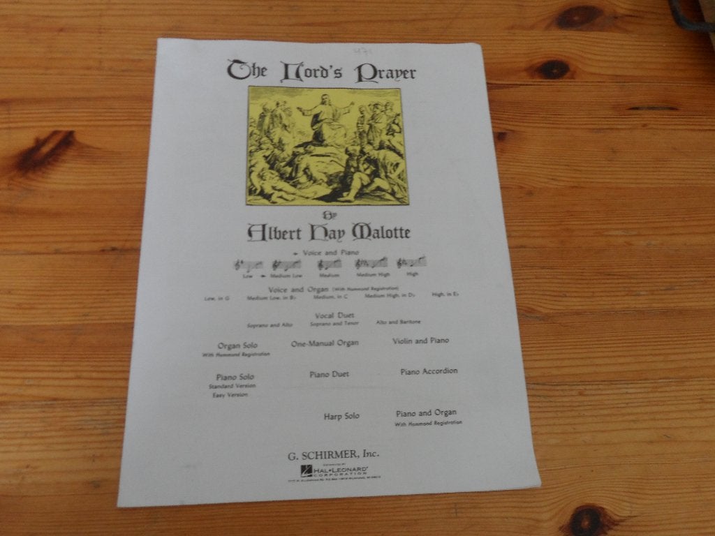 The lord's prayer - albert hay malotte, Gitaar, Ophalen of Verzenden, Zo goed als nieuw, Artiest of Componist