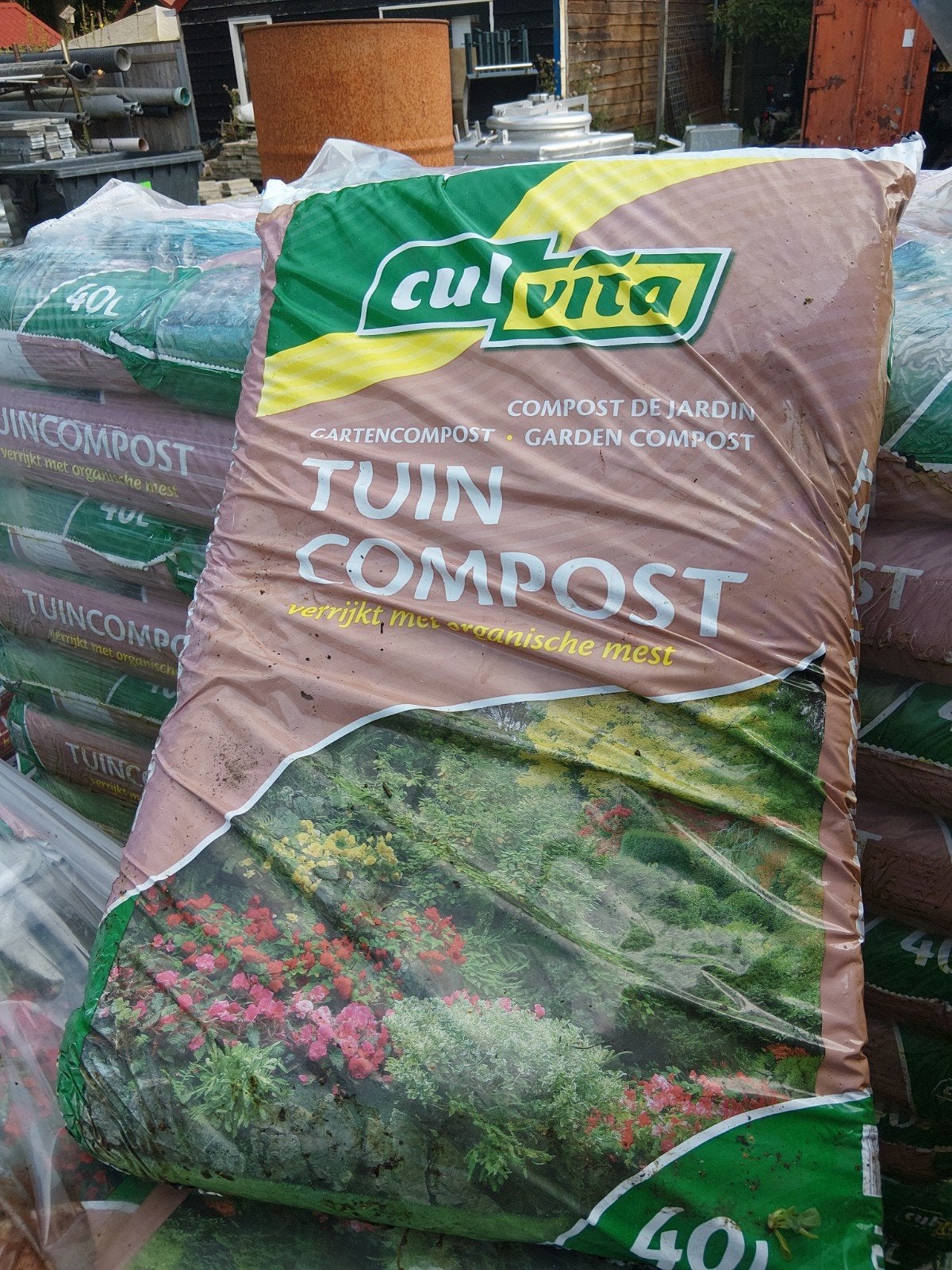Culvita Tuincompost 40L - Verrijkt met organische mest, Tuin en Terras, Ophalen of Verzenden, Compost