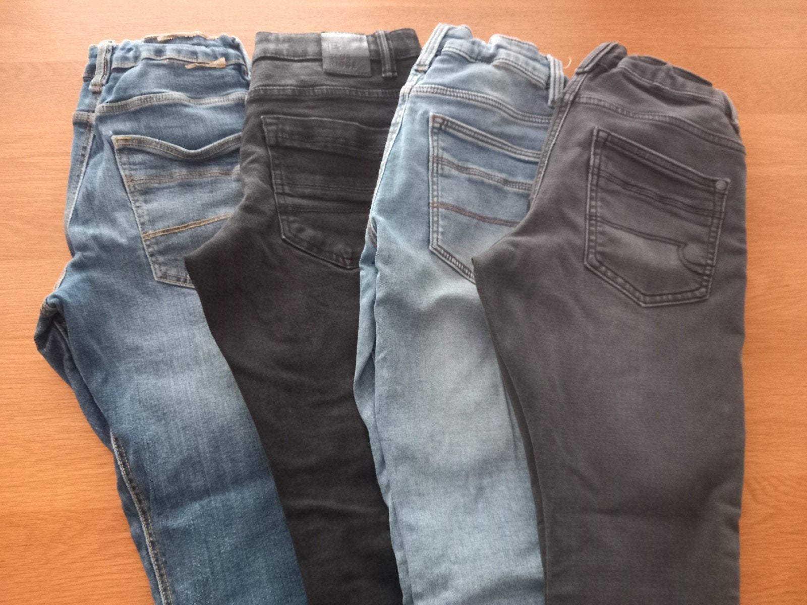 3 spijkerbroeken en 1 jog denim skinny WE/Blue Ridge mt 152, Gebruikt, Blue Ridge, Jongen, Ophalen