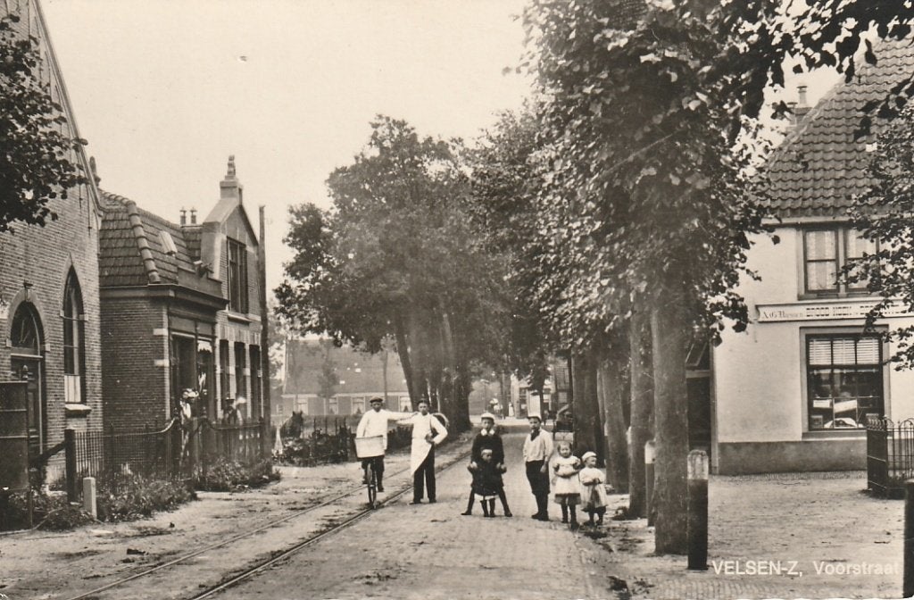 Velsen Velzen  Zuid  Voorstraat, Ophalen of Verzenden, Voor 1920, Ongelopen, Noord-Holland