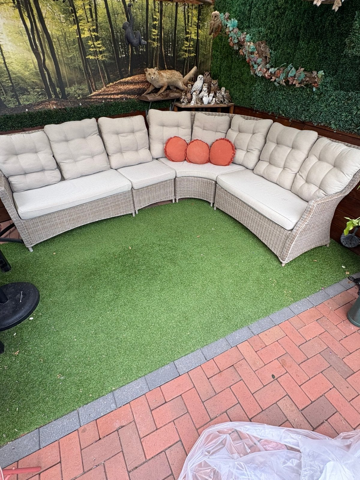 Loungebank met kussens, Ophalen, Gebruikt