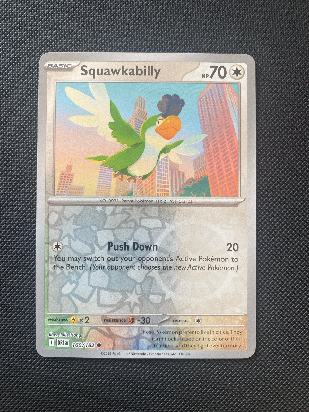 Squawkabilly 160/182 Reverse Holo Destined Rivals, Ophalen of Verzenden, Nieuw, Losse kaart