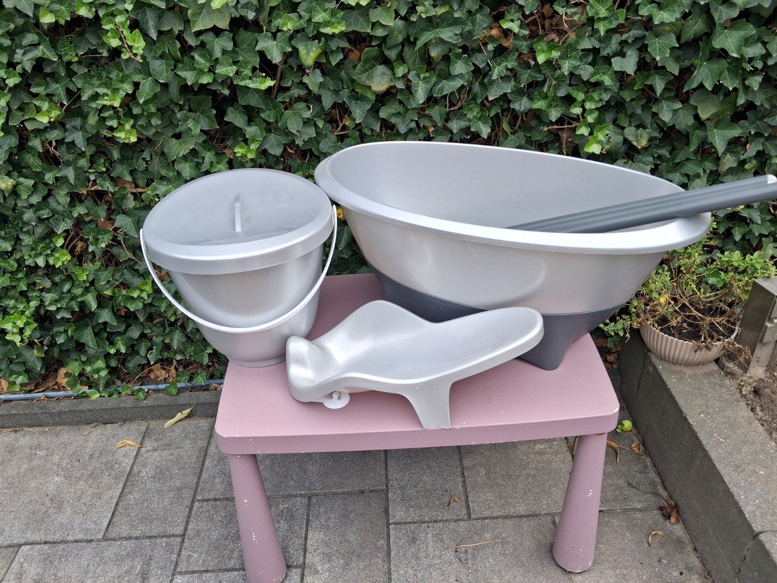 babybadje met toebehoren, Ophalen, Gebruikt, Badje