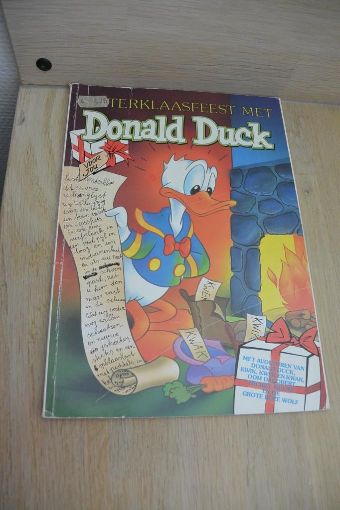 Stripboek Sinterklaas met Donald Duck, Eén stripboek, Ophalen of Verzenden, Gelezen, Donald Duck