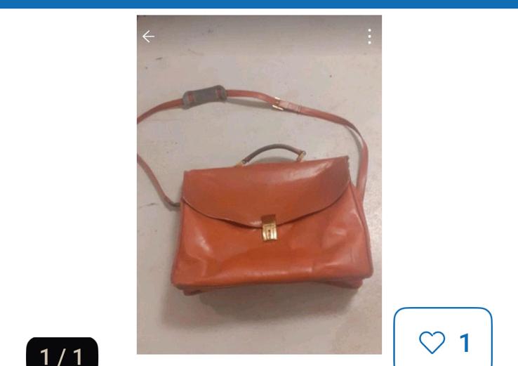 Leren tas van Texier, 40 tot 60 cm, Bruin, Minder dan 35 cm, Ophalen of Verzenden