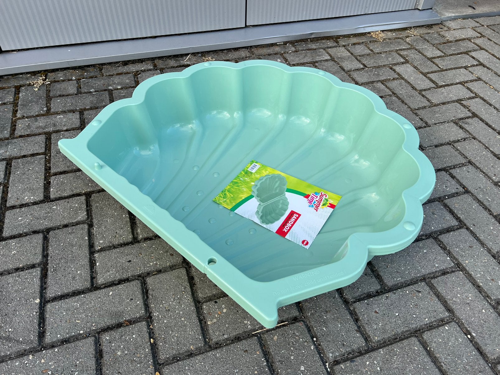 Summertime Schelp Zandbak 2-delig Groen 89x79x18cm, Ophalen of Verzenden, Nieuw