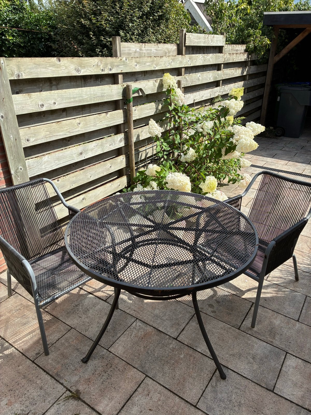 Tuinset met 2 stoelen en ronde tafel, Overige materialen, Gebruikt, Eettafel, Tuinset