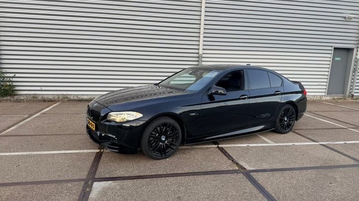 BMW 528i F10 M5EVO-look zwart, Euro 5, Achterwielaandrijving, Zwart, Leder