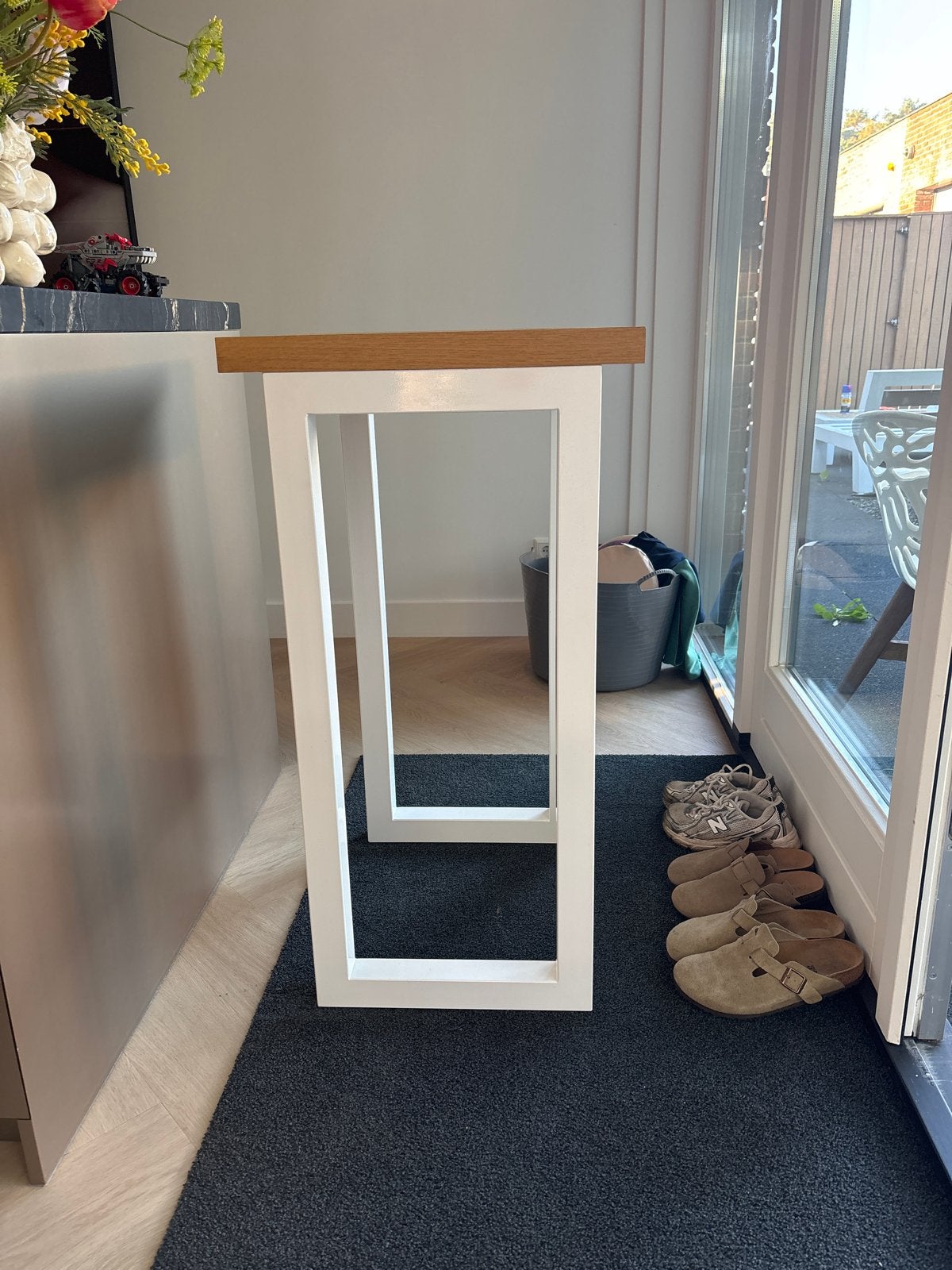 Hoge tafel / statafel / plantentafel (105x50x50 cm), Huis en Inrichting, Ophalen, Gebruikt