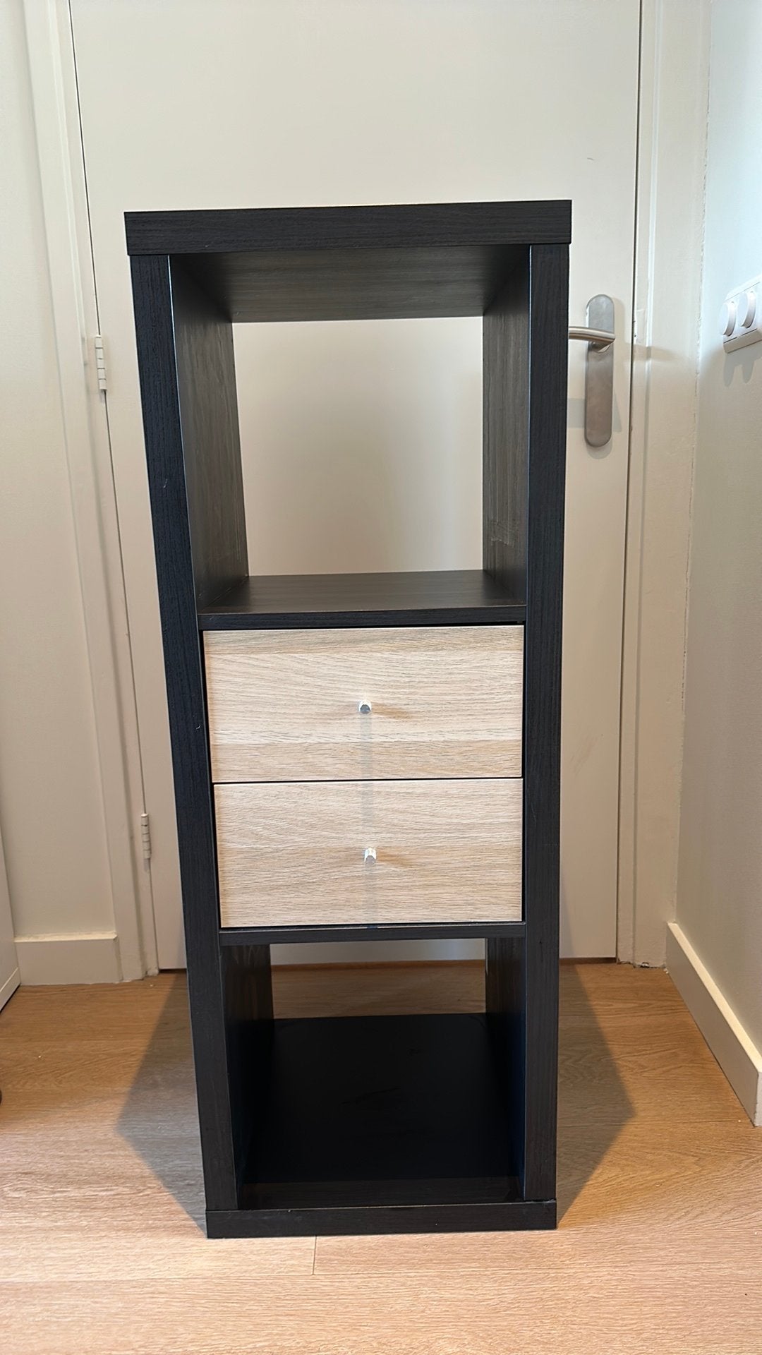 Kallax met inzet lades, Huis en Inrichting, Kasten | Boekenkasten, Ophalen, Minder dan 50 cm, 100 tot 150 cm, Zo goed als nieuw