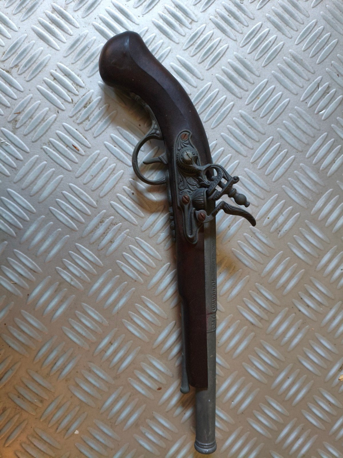 Antiek decoratief vuursteenpistool, Ophalen of Verzenden