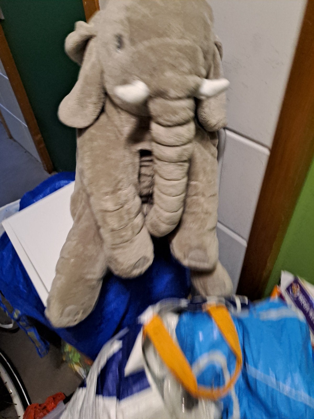 Knuffel olifant, Ophalen of Verzenden, Zo goed als nieuw, Olifant