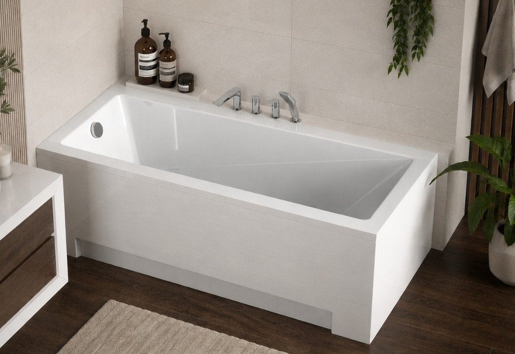 LIGBAD 130x70 cm incl poten, Ophalen, Nieuw, Wit