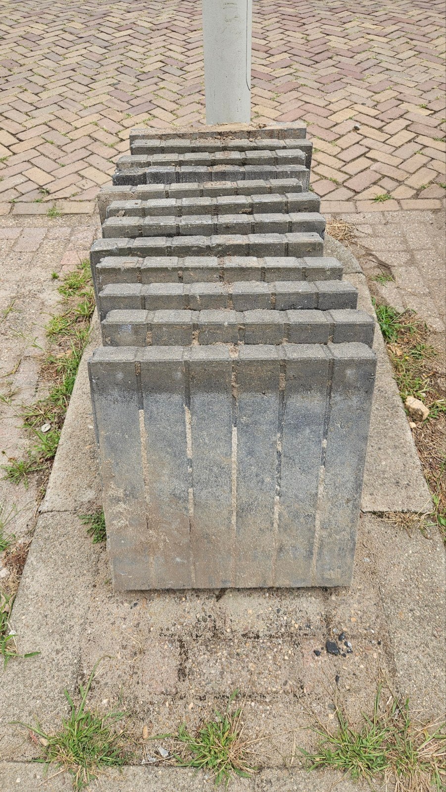 Quadrobandpallisade gratis op te halen, Doe-het-zelf en Verbouw, Tegels, Gebruikt, Overige typen, Minder dan 5 m², Overige materialen