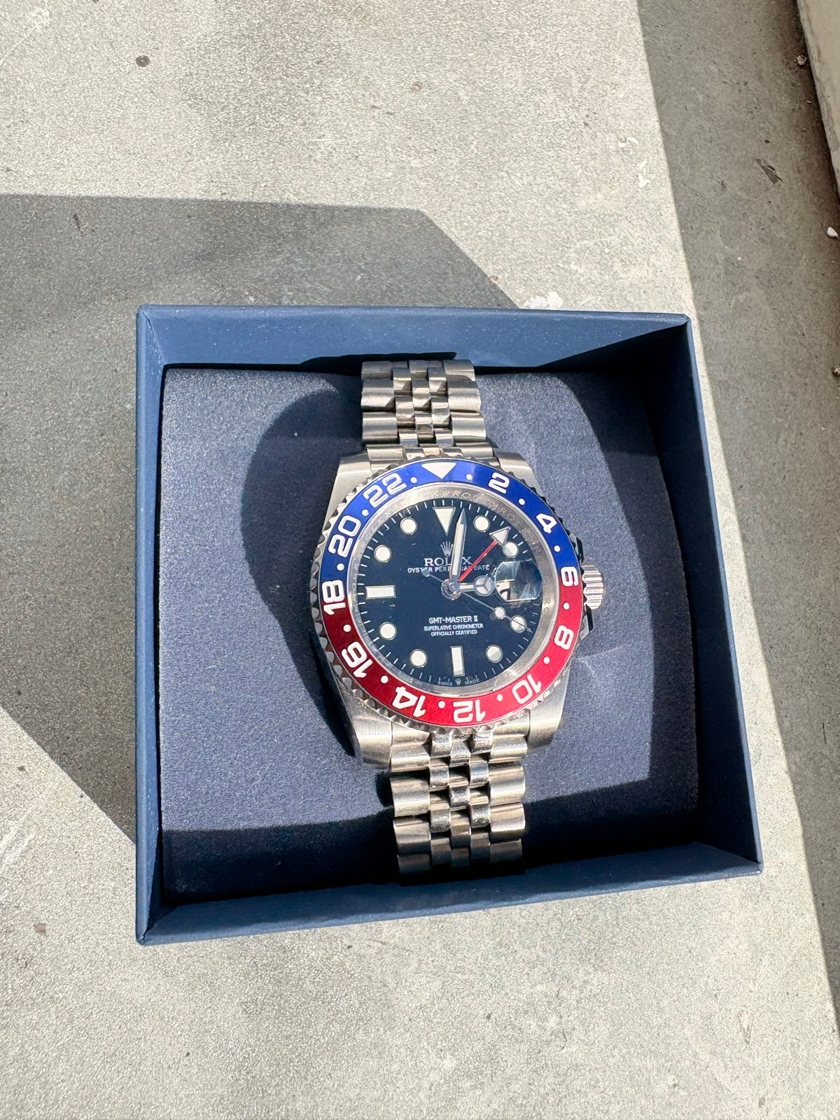 Rolex GMT-Master II 'Pepsi' Automatic Herenhorloge, Sieraden, Tassen en Uiterlijk, Polshorloge, Ophalen of Verzenden, Zo goed als nieuw