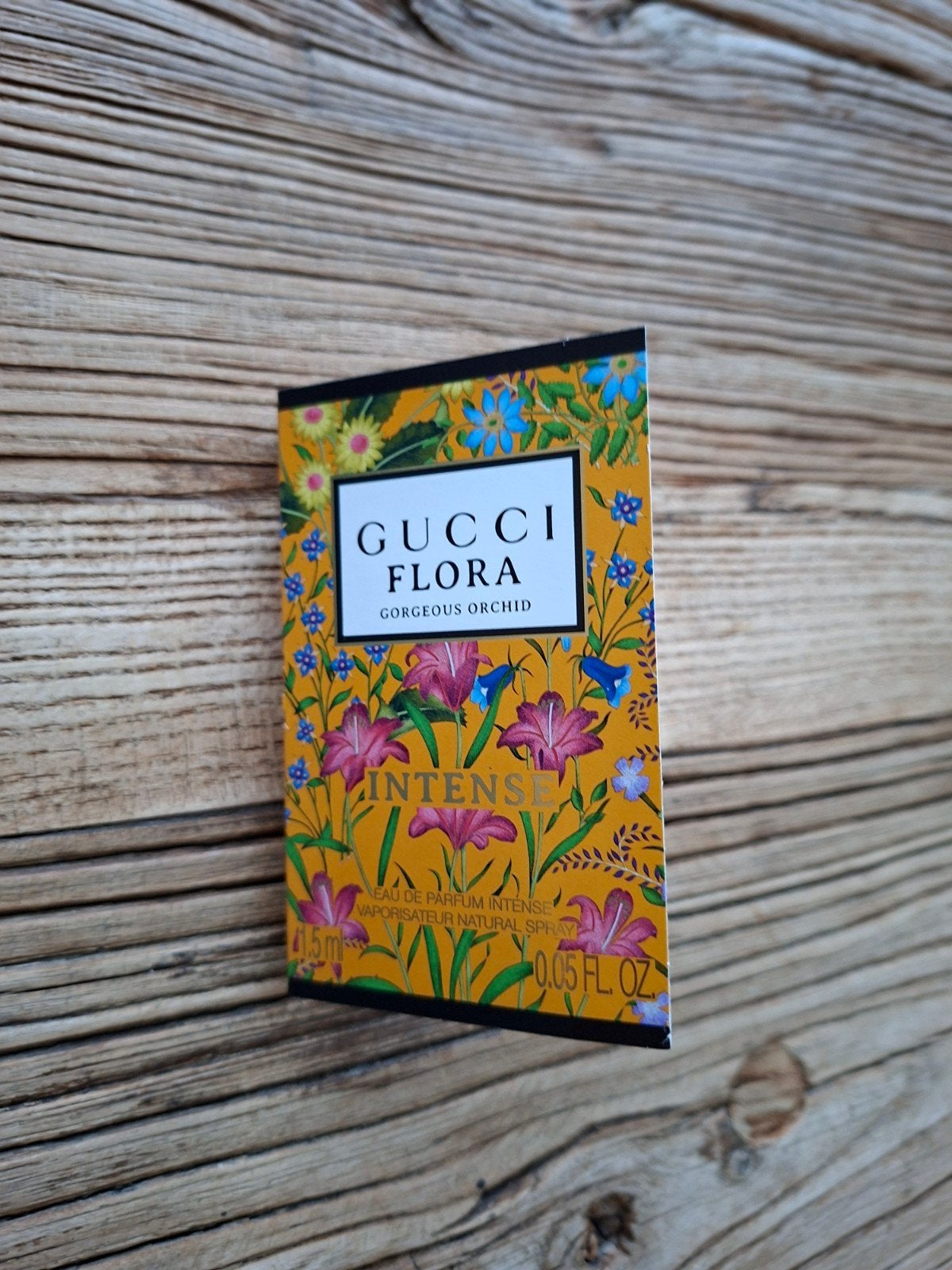 parfumproefje van GUCCI FLORA INTENSE, Ophalen of Verzenden, Nieuw, Proef of Tester, Gevuld