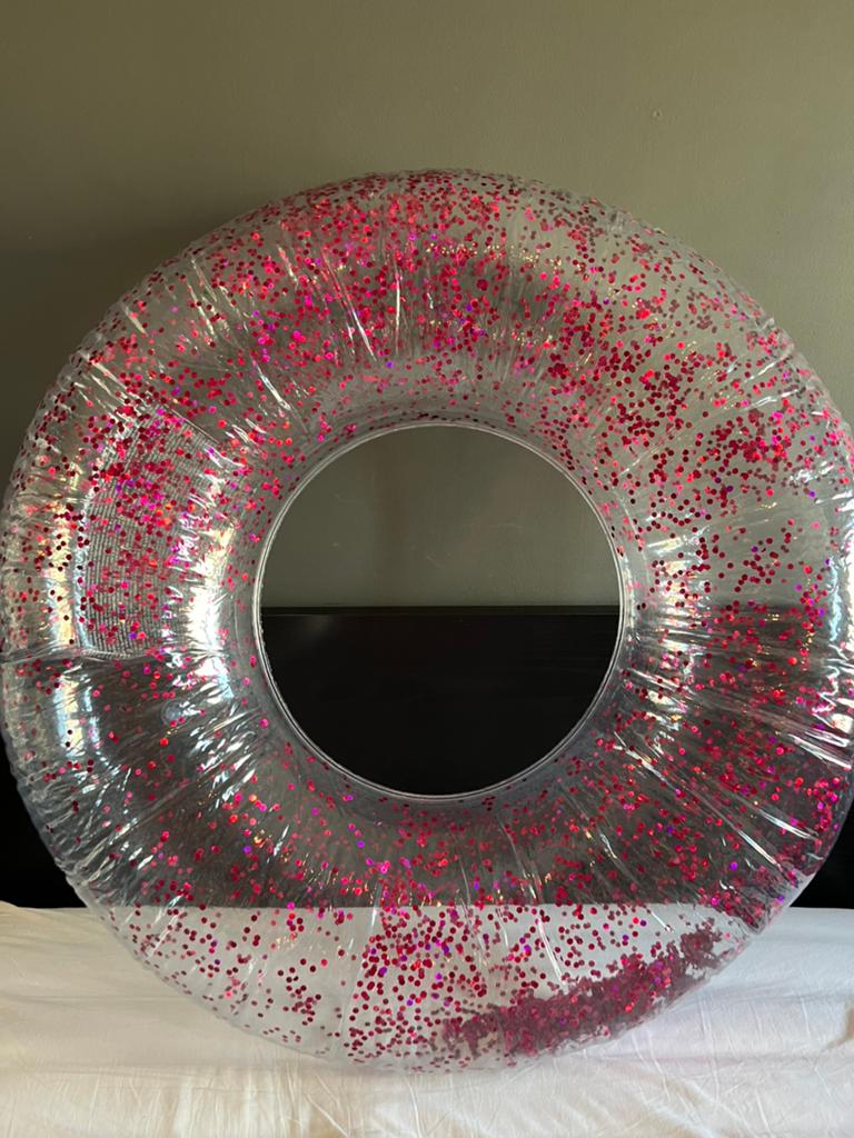 Intex Glitter Zwemband, Kinderen en Baby's, Speelgoed | Buiten | Opblaasfiguren, Ophalen of Verzenden, Zo goed als nieuw