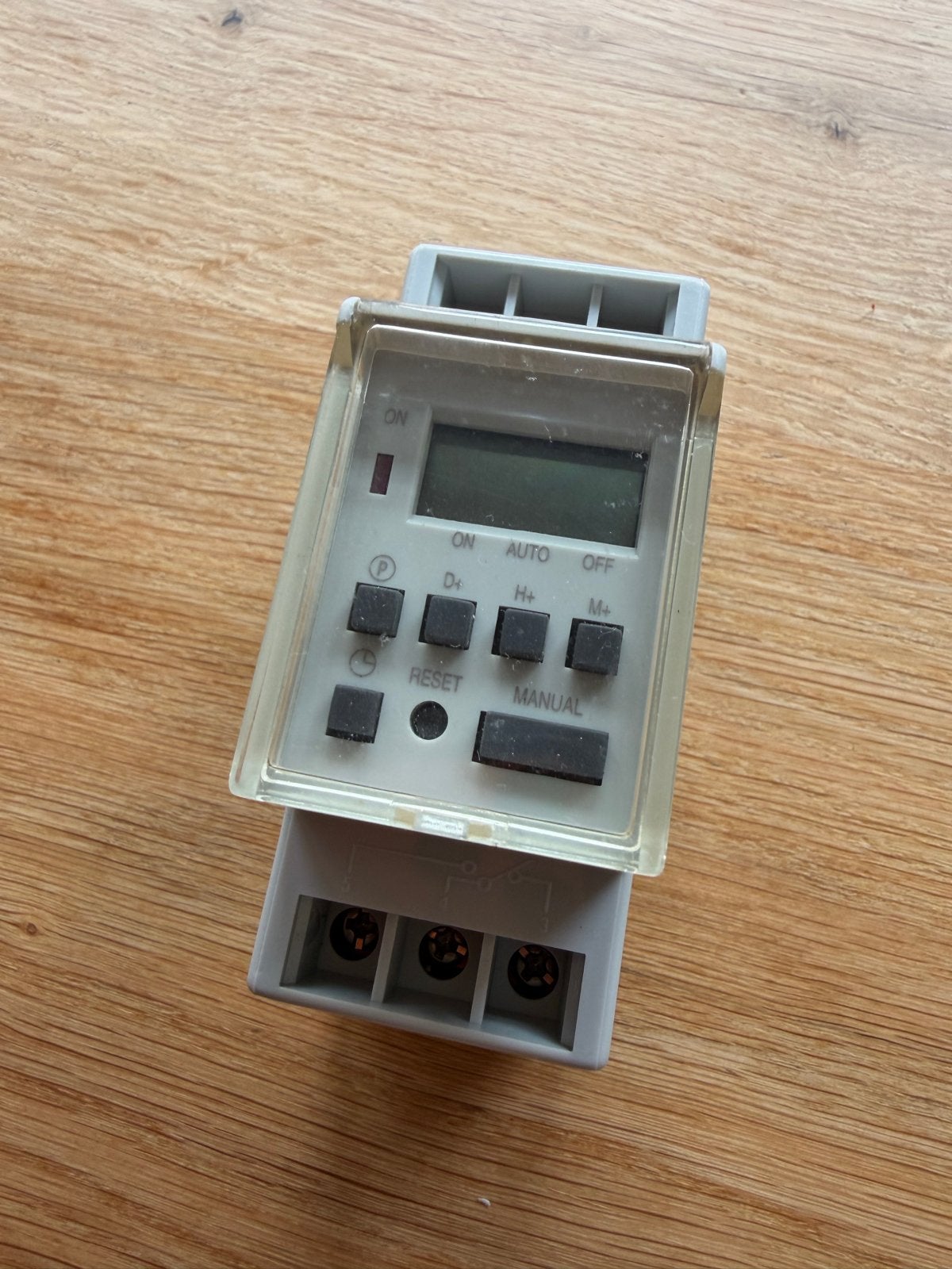 Perel TH-857-2 T55 DIN rail schakelklok 16A 250V, Ophalen of Verzenden, Gebruikt, Overige merken, Overige typen