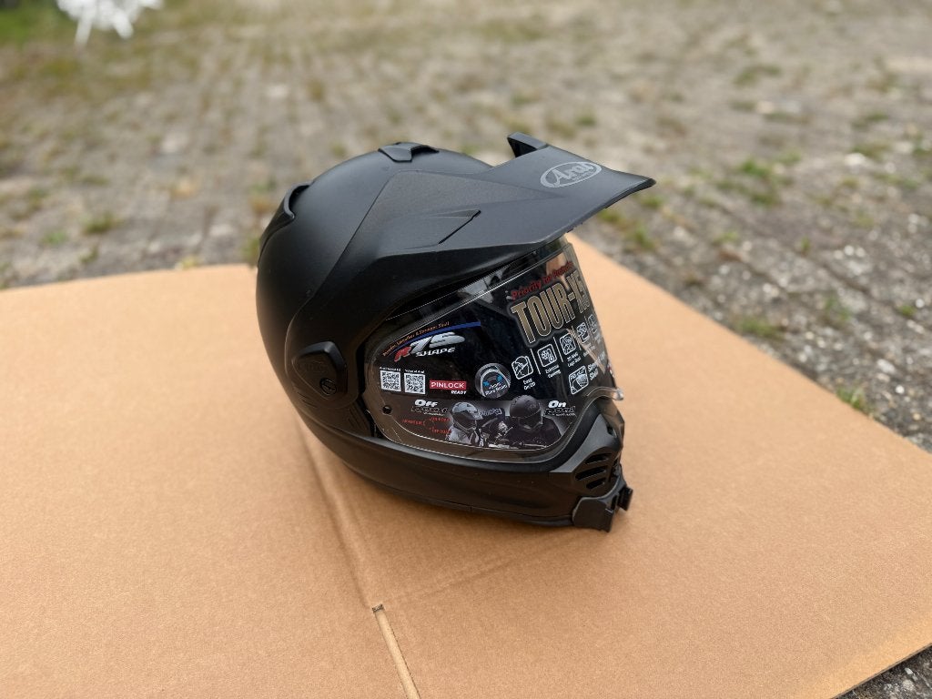Arai Tour X-5 L met Cardo Packtalk Pro Black en gopro mount, Arai, Ophalen of Verzenden, L, Tweedehands