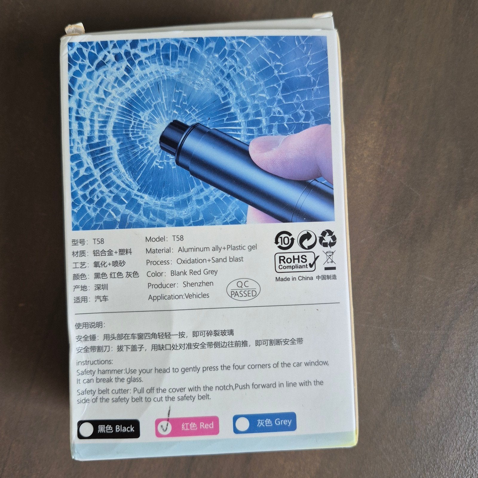 Nieuwe Rode Safety Hammer, Ophalen of Verzenden