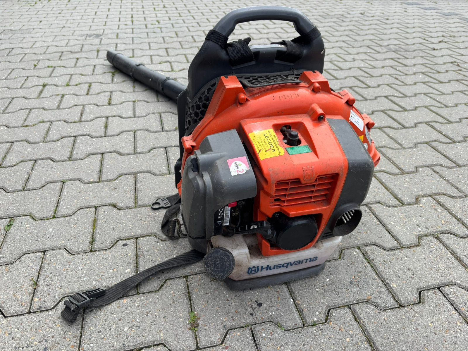 Husqvarna 350BT benzine rugbladblazer | 2021 | Goed werkend, Ophalen, Gebruikt, Benzine, Ruggedragen