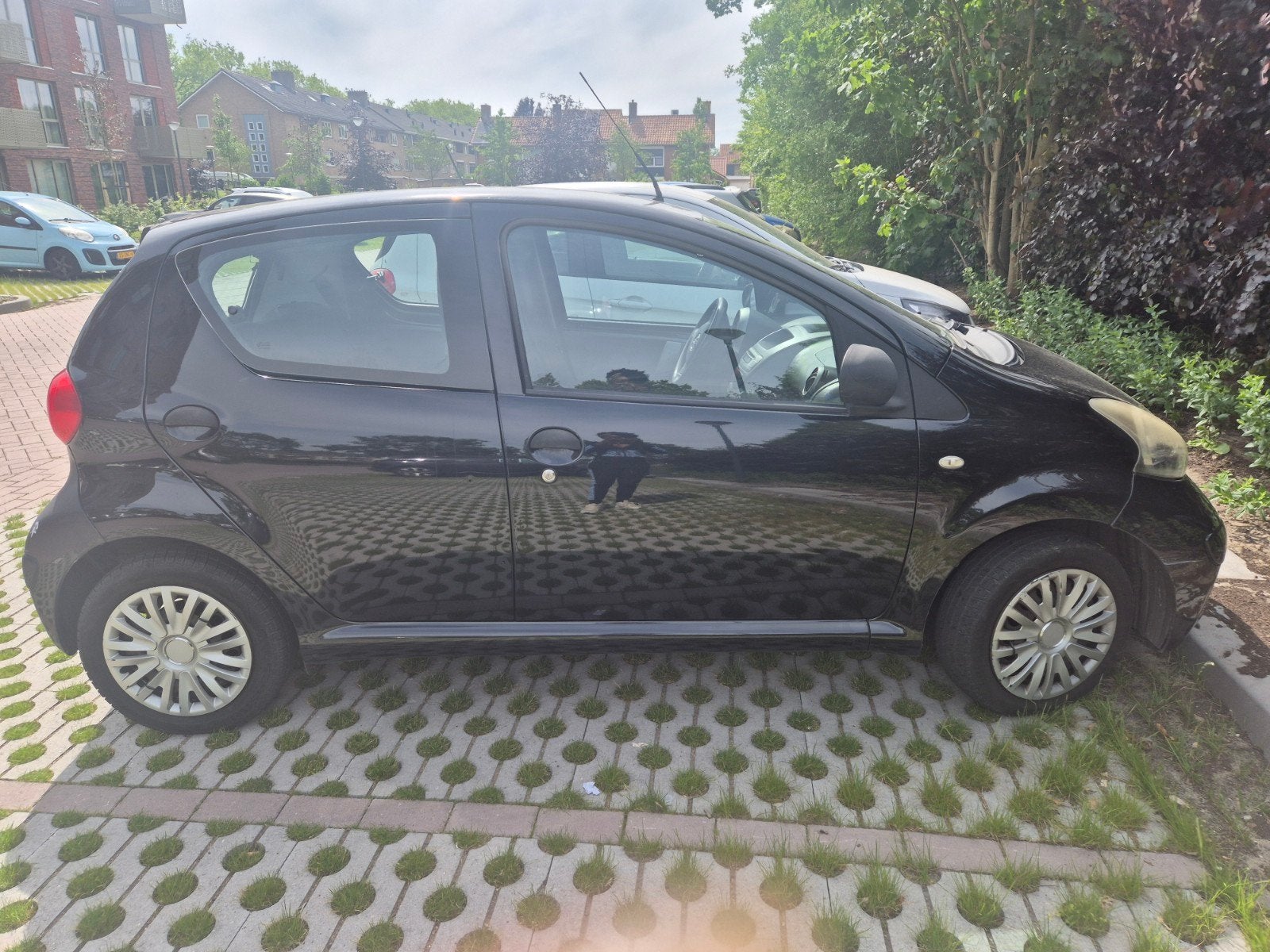 Toyota Aygo 1.0 12V Vvt-i 5DRS 2007 Zwart, Auto's, Toyota, Particulier, Aygo, Benzine, A, Hatchback, Handgeschakeld, Origineel Nederlands