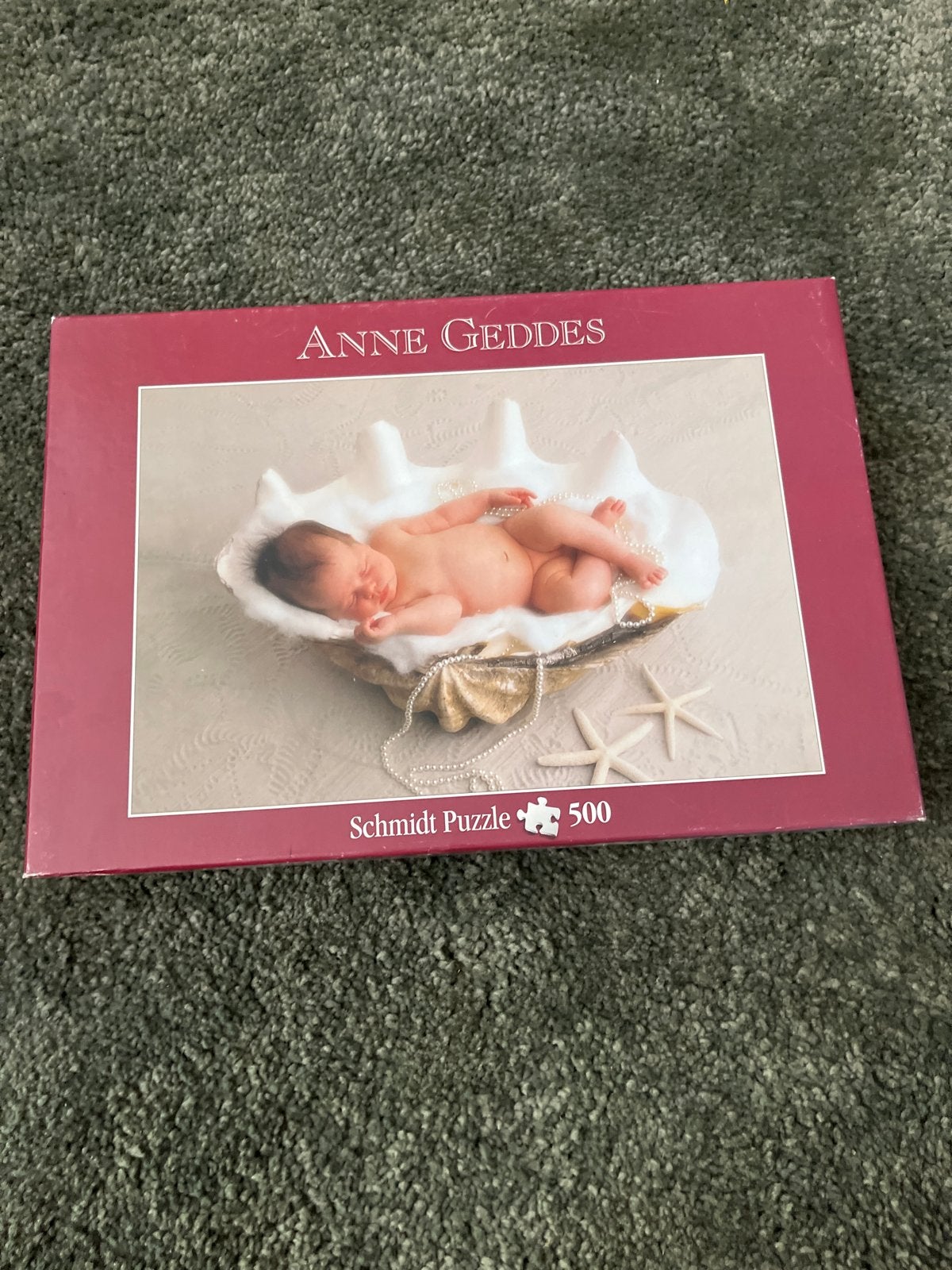 Anne Geddes Schmidt Puzzel 500 stukjes - Baby in schelp, Ophalen, 500 t/m 1500 stukjes, Gebruikt, Legpuzzel