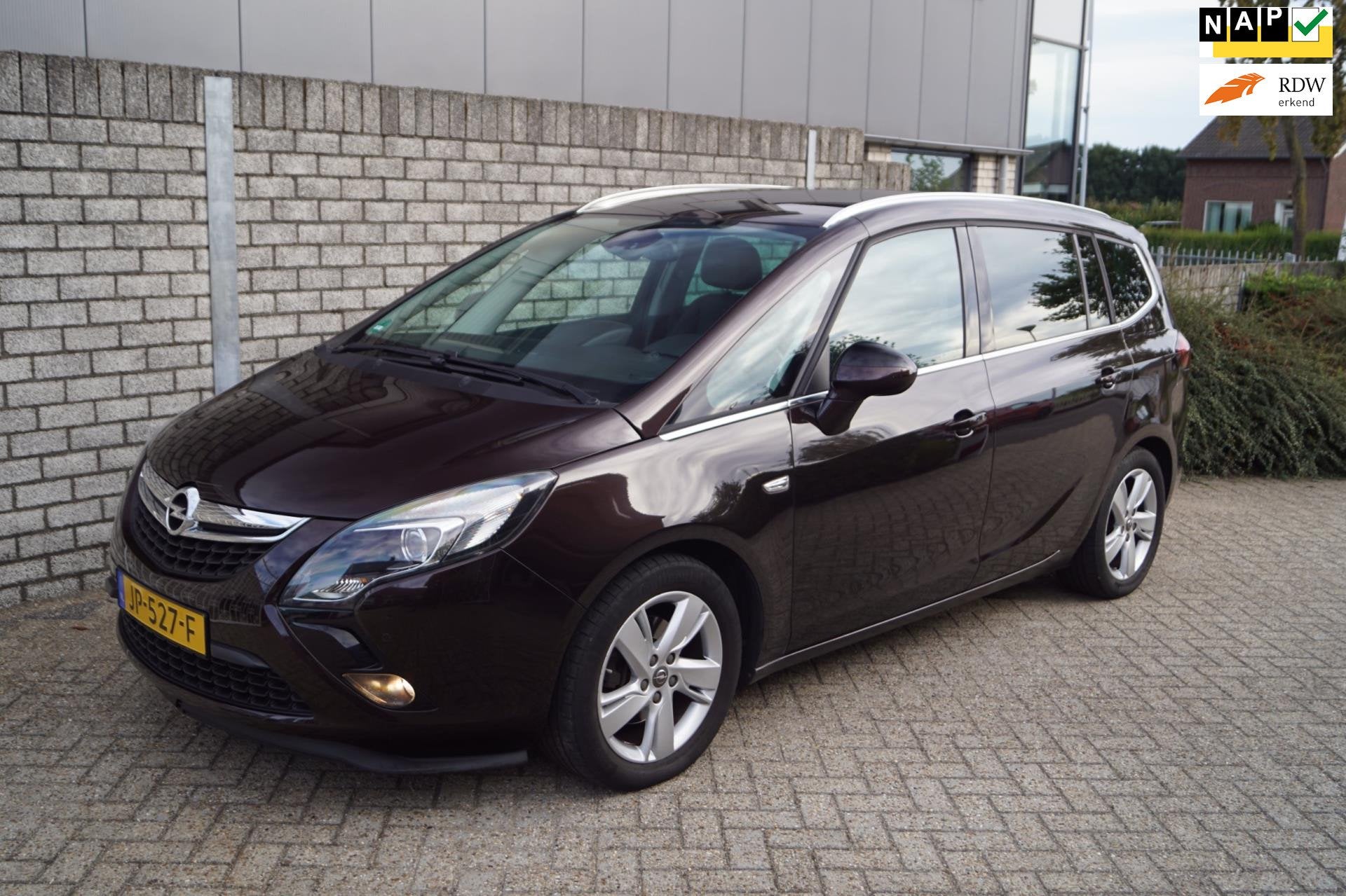 Opel Zafira Tourer 1.4 Turbo Blitz Leder Sportst Stoel/Stuur, Gebruikt, 4 cilinders, Bruin, Lichtsensor