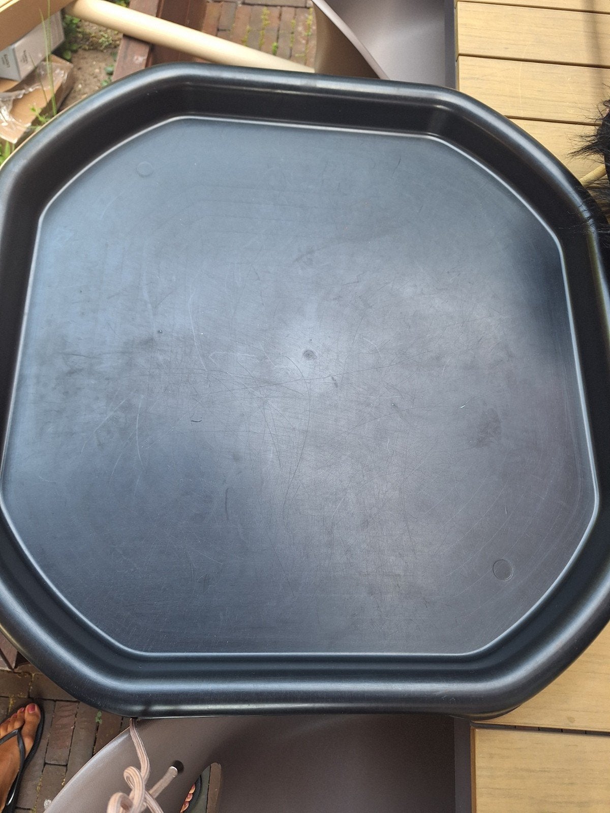 Zwarte kunststof playtray Speelbak, Ophalen, Gebruikt, Jongen of Meisje