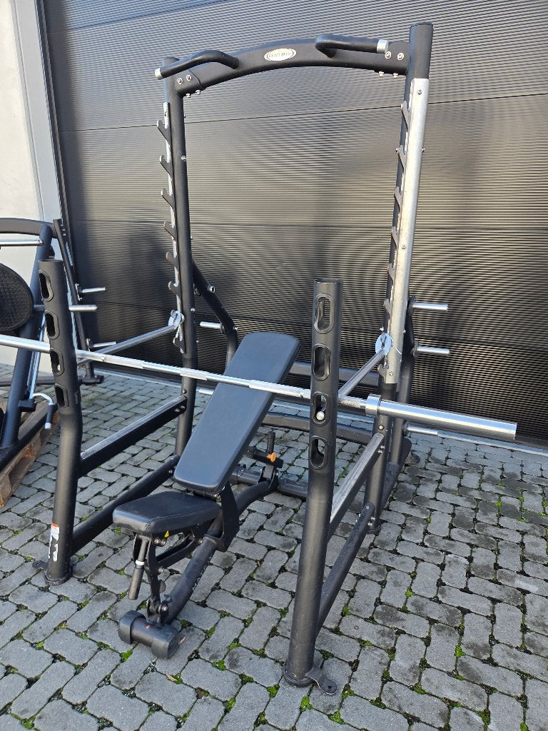 Matrix Magnum Squat Rack met Bankje en Barbell, Ophalen, Gebruikt, Armen, Overige typen