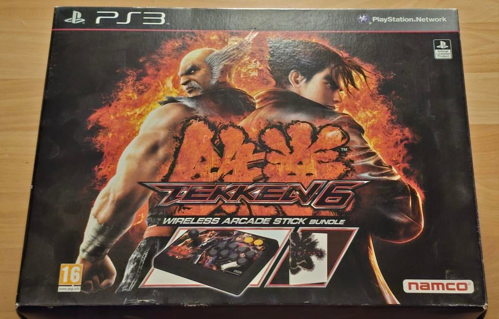 Tekken 6 Wireless Arcade Stick PS3 plus game CIB + steelcase, Ophalen of Verzenden