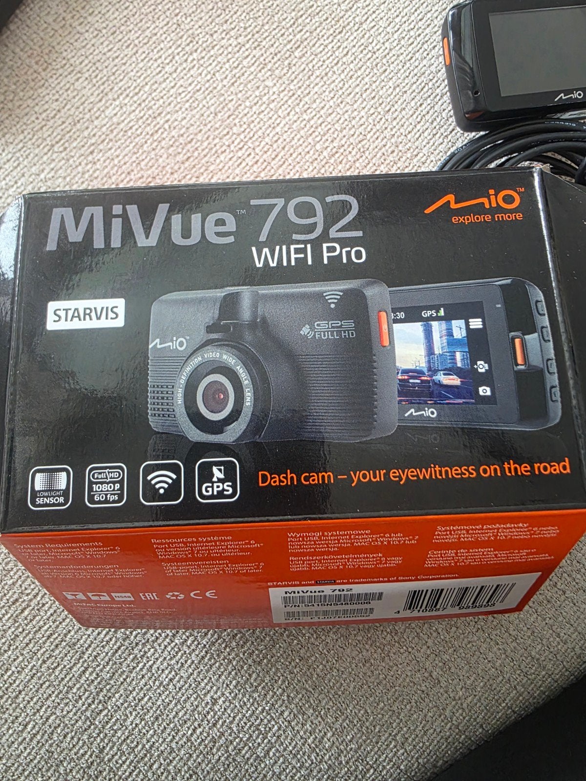 Mio MiVue 792 WiFi Pro Dashcam met GPS, flitspalen, Auto diversen, Dashcams, Ophalen of Verzenden