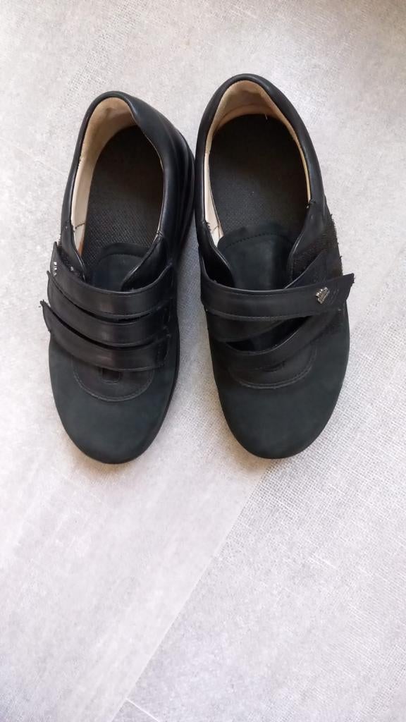 Zwarte comfortabele schoenen met klittenbandsluiting durea, Durea, Schoenen met lage hakken, Zwart, Ophalen of Verzenden