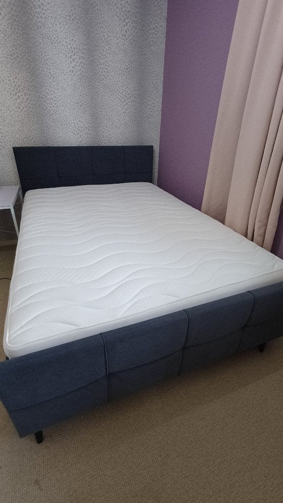 Bed 140x200cm, Ophalen, Overige materialen, Gebruikt, Wit