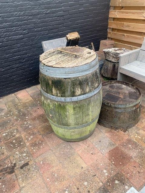houten regenton, Tuin en Terras, Ophalen, Gebruikt, Met kraantje, 150 liter of meer