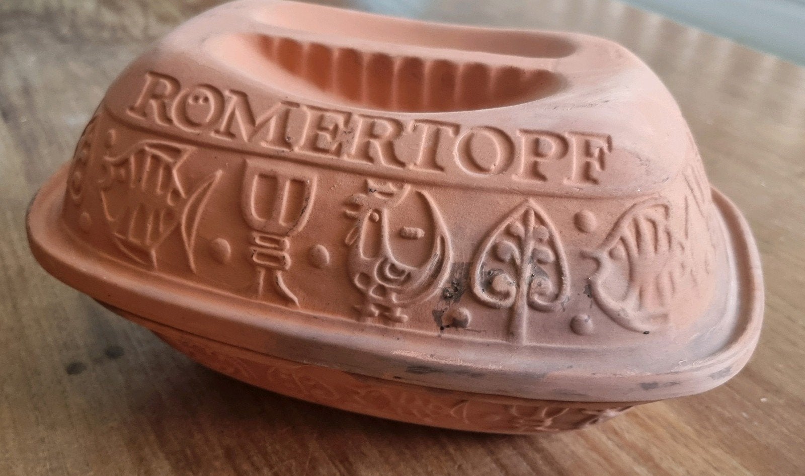 römertopf terra brandschaal vintage, Ophalen, Gebruikt