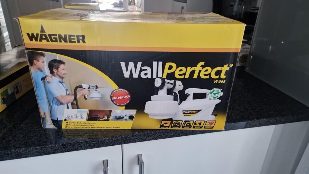 Wagner WallPerfect W 665 verfspuit, Ophalen of Verzenden, Zo goed als nieuw, Verfspuit of Verfpomp