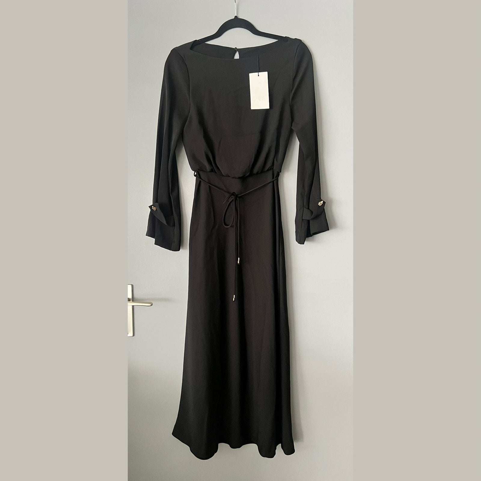 Zara zwarte lange jurk - maat xs, Kleding | Dames, Jurken, Zwart, Nieuw, Ophalen of Verzenden, Maat 34 (XS) of kleiner