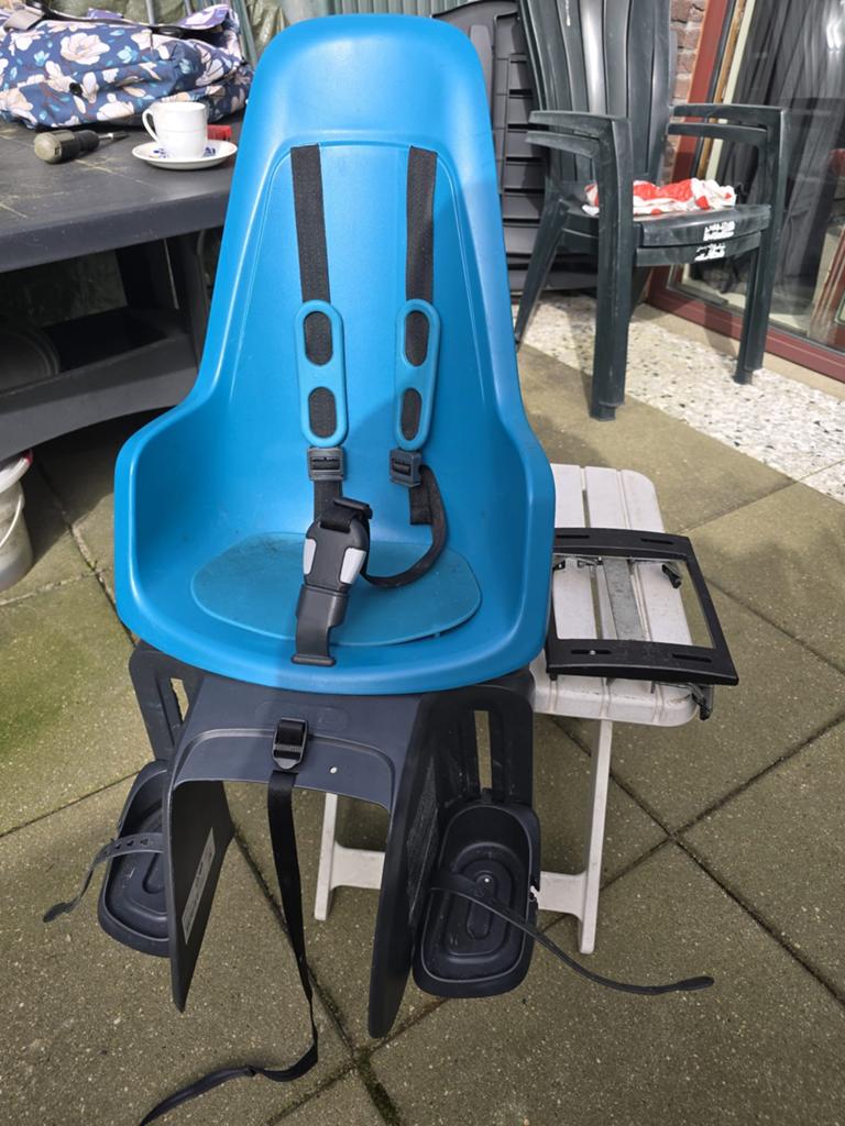Bobike Achterzitje - Blauw, Fietsen en Brommers, Fietsaccessoires | Fietsstoeltjes, Achterzitje, 9 t/m 18 kg, Ophalen of Verzenden