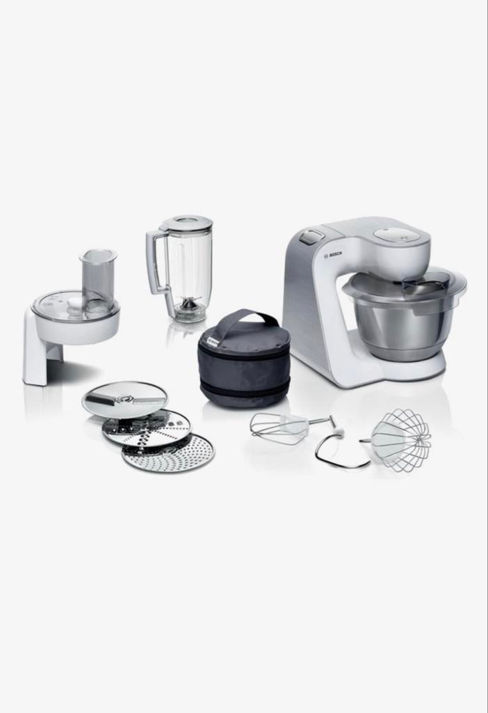 Bosch keukenmachine MUM5 serie met veel accessoires, Verzenden, Zo goed als nieuw, Vaatwasserbestendig, 3 snelheden of meer