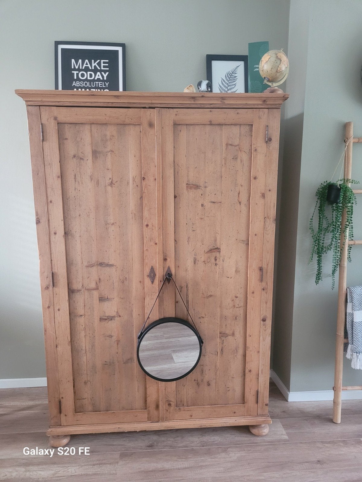 Massief houten woonkamerkast - 177x115x58cm, Ophalen, 100 tot 150 cm, 150 tot 200 cm, Overige houtsoorten