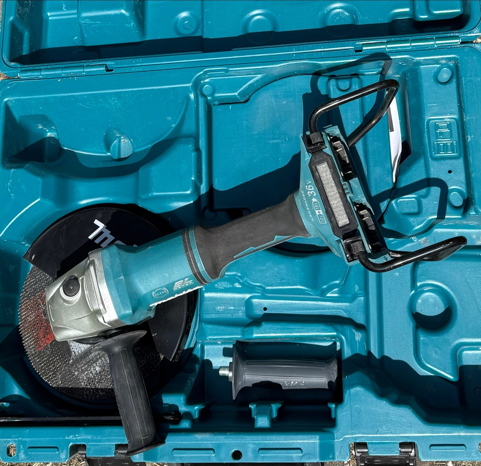 Makita DGA901 Accu Haakse Slijper 18V x2 (36V) Brushless, Ophalen of Verzenden, Zo goed als nieuw, 1000 watt of meer, Haakse handslijpmachine