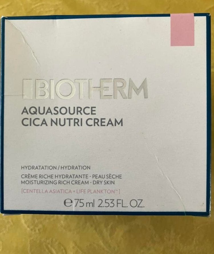 Biotherm aquasource cica nutri cream nieuw in doos 75ml, Ophalen of Verzenden, Nieuw, Gehele gezicht