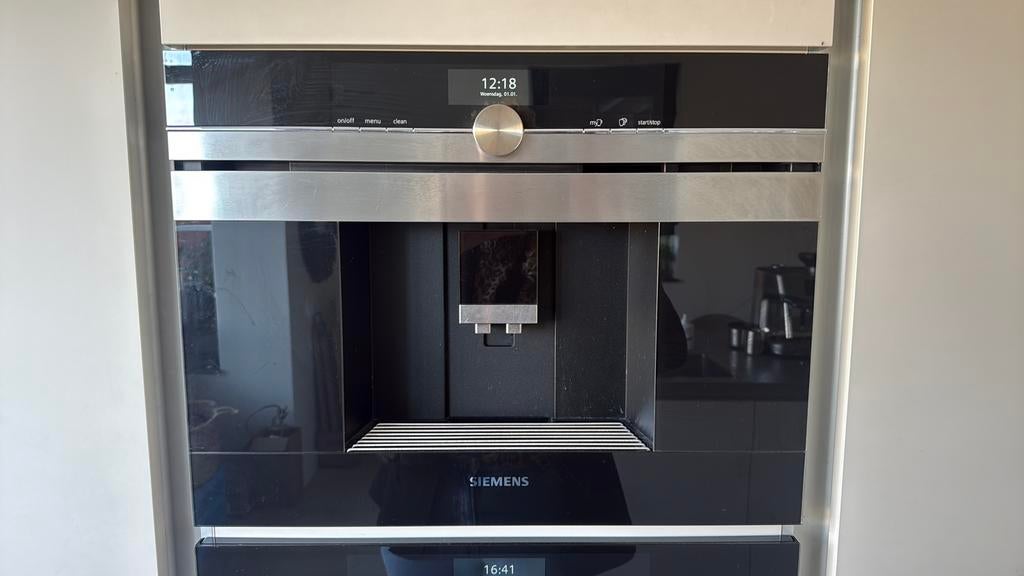 Inbouw koffiemachine Siemens, Ophalen, Gebruikt, Koffiebonen, Siemens