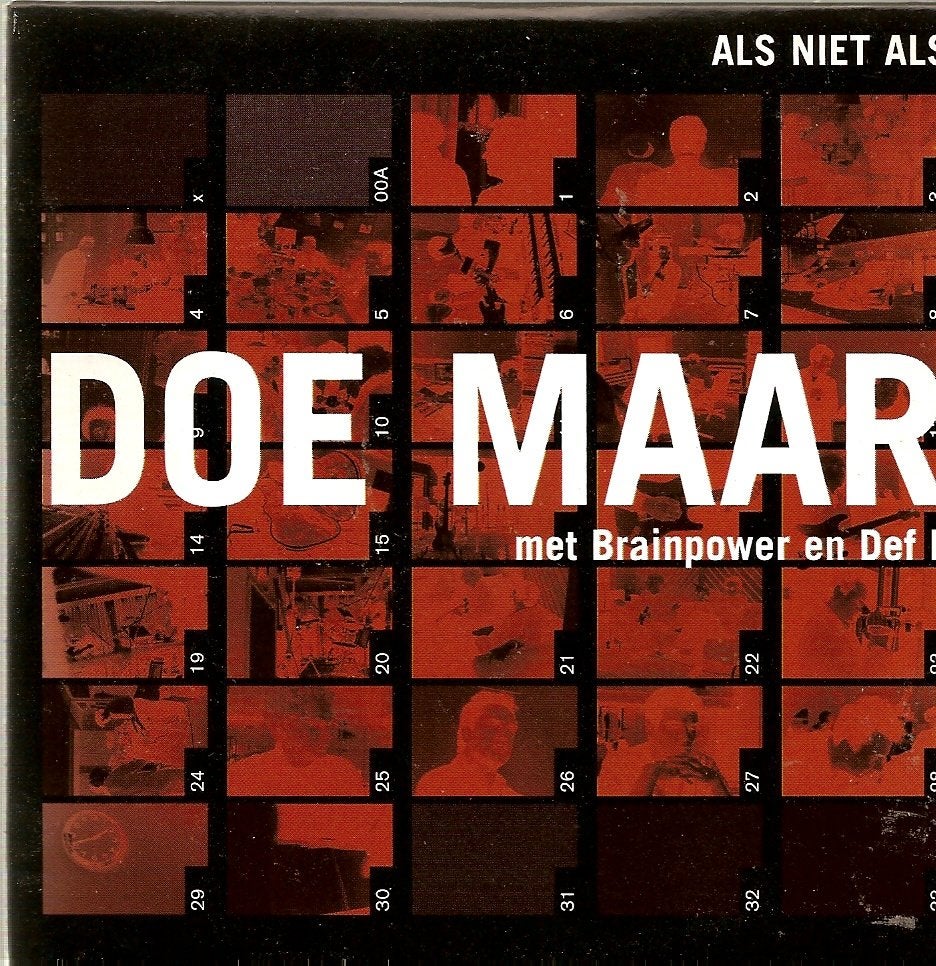 Doe Maar ( met Brainpower en Def P. ) - Als niet als, Cd's en Dvd's, Ophalen of Verzenden, Nieuw in verpakking, Nederlandstalig